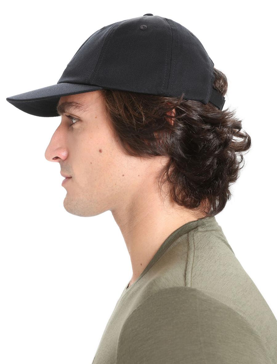 Chapeaux Icebreaker Unisex Merino 6 Panel Homme Noir | FR 1096SGLO